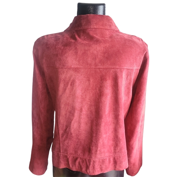 Scotts Suede Red Washable Suede Jacket XL - Picture 6 of 7